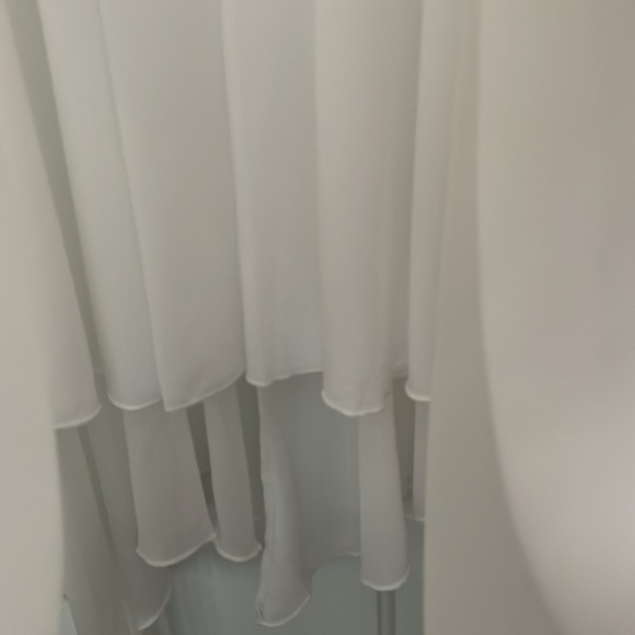 NWT Verdusa polyester fully lined elastic waist white wired bottom skirt, Size M - Picture 3 of 10